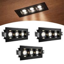 3 Spot Triplo Mini Led Embutido Downlight Micro 4000k Bet89