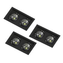 3 Spots Embutir Recuado P/ 2 Lâmpada Ar70 Gu10 Save Energy 3 Spots Embutir Recuado P/ 2 Lâmpada Ar70 Gu10 Save Energy