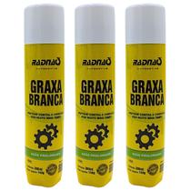 3 Spray Graxa Branca Aerossol Lubrificante 300ml