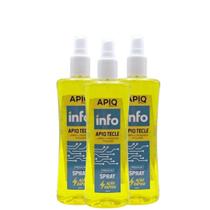 3 Spray Info Tecle 300ml Para Limpeza De Teclado