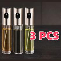 3 Spray Pulverizador Vidro Borrifador Azeite Vinagreessenciais De Cozinha Promoções