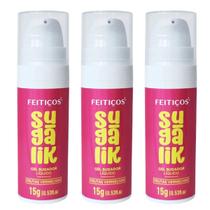 3 Sugalik Gel Sugador Frutas Vermelhas 15g Vibra com sabor 3 Sugalik Gel Sugador Frutas Vermelhas 15g Vibra com sabor