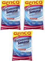 3 Super Tratamento Semanal Genco Para Piscina Oxigenco 400g