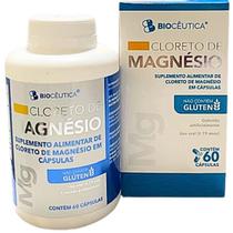 3 Suplemento Alimentar Biocêutica Cloreto de Magnésio Pote 60 Cápsulas