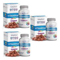 3 Suplemento Alimentar Cães Nutrafases Vitaminas 60 Tablets - Vetzam
