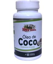 3 Suplemento Alimentar Óleo de Coco Rei Terra 60 Cápsulas 1000mg Qualidade Garantida