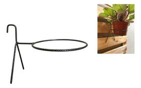 3 Suporte Anel Redondo Vaso Planta 9cm Palete Ripado Treliça