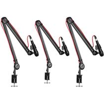 3 Suporte Articulado Grande Para Microfone Hyperx Solo Quadcast