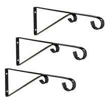3 Suporte Mão Francesa 40cm Pendurar Vaso de Planta Parede - 3 Suporte Mão Francesa 40cm Pendurar Vaso de Planta Parede -