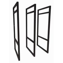 3 Suporte Prateleira Duplo Estilo Industrial Parede Teto