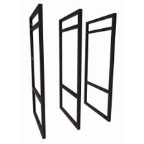 3 Suporte Prateleira Nicho Duplo Estilo Industrial Suspensa Parede Teto 60x28cm