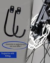3 Suportes Gancho Vertical de Bicicleta para Parede Multiuso