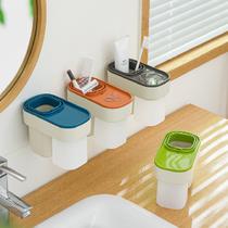 3 Suportes Organizador Adesivo Banheiro Escova Dentes Copo