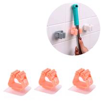 3 Suportes Organizador De Vassouras E Rodos Adesivo 5 CM