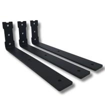3 Suportes Para Prateleira 30cm Design L De Parede Estilo Moderno Aço Alta Durabilidade