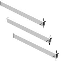 3 SUPORTES PIA CHUMBAR BANCADA MESA 60 CM - Branco