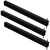 3 SUPORTES PIA CHUMBAR BANCADA MESA 60 CM - Preto