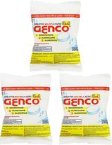3 Tablete Pastilha Cloro Multipla Acao 3 em 1 T200 200g Genco