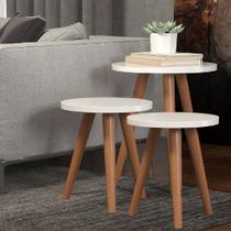 3 Tabriz Suporte Mesa de Cabeceira Lateral Cama Retrô Off