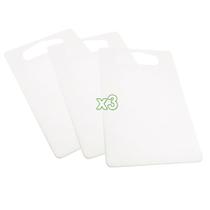3 Tábua De Carne De Plástico Cozinha Resistente Grande 38x27