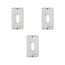 3 Tampa Condulete Alumínio 1/2-3/4 P1 Interruptor Tramontina