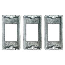 3 Tampa De Condulete 3/4 Furação 3 Tecla Alumínio Sieg