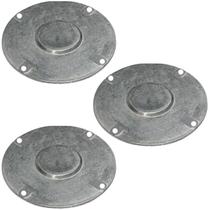 3 Tampa P/condulete Redondo Alumínio Medida 3/4 Sieg