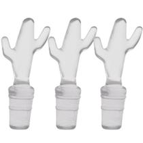 3 Tampas para Fechar Garrafa de Vinhos Espumante Rolha 8x2cm PVC Cactus Transparente 3 Tampas para Fechar Garrafa de Vinhos Espumante Rolha 8x2cm PVC Cactus Transparente