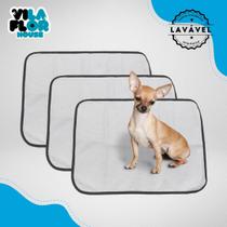 3 Tapetes Higiênicos Reutilizáveis Laváveis para Filhotes Cães Cachorro Absorção TAM 50x35 3 Tapetes Higiênicos Reutilizáveis Laváveis para Filhotes Cães Cachorro Absorção TAM 50x35