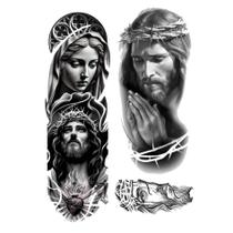 3 Tatuagens Temporaria Tema Jesus