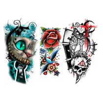 3 Tatuagens Temporaria Tema Unisex 6