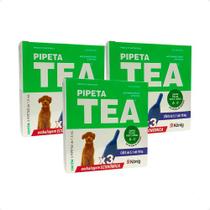 3 Tea Pipeta 1,3ml Antiparasitário Cães 5,1 Até 1kg 3pipetas