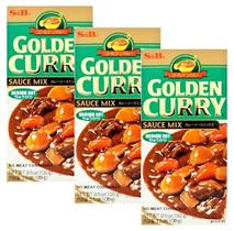 3 tempero golden curry com sabor picante nível médio s&b 92g