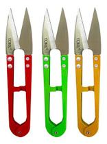 3 Tesoura De Arremate Grande Metal Tic Tac Taiwan Acabamento