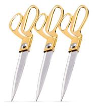 3 Tesoura De Costura Profissional Para Alfaiate Tecido 9,5