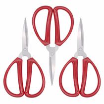 3 Tesoura De Poda Corte Para Bonsai E Plantas Multiuso 8 Pol