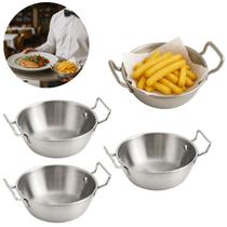 3 Tigelas Bowl Inox Com Alça Para Petiscos 200ml 3 Tigelas Bowl Inox Com Alça Para Petiscos 200ml
