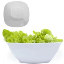 3 Tigelas Saladeira 1500ml Bowl Quadrado em Melamina 1,5L 3 Tigelas Saladeira 1500ml Bowl Quadrado em Melamina 1,5L