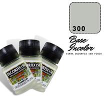 3 Tinta Decorfix 150 Fosco 37ml 300 Base Incolor Corfix