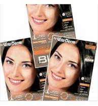 3 Tintas De Cabelo Bio V Cor 5.0 Castanho Claro Vita Derm