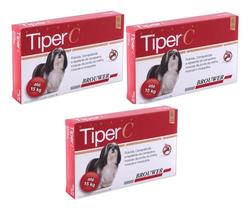 3 Tiper C Antipulgas, Carrapatos E Mosquitos Cães Até 15kg 3 Tiper C Antipulgas, Carrapatos E Mosquitos Cães Até 15kg