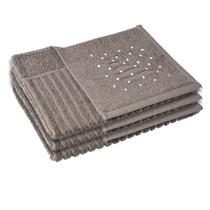 3 Toalha Piso Banheiro Antiderrapante 520g/m2 50x70 Maj Moc