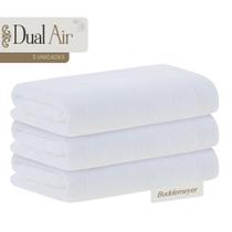 3 Toalhas Buddemeyer Rosto Dual Air 100% Algodão Brancas 3 Toalhas Buddemeyer Rosto Dual Air 100% Algodão Brancas