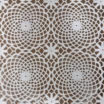 3 Toalhas Forro De Geladeira Plástica Pvc Impermeável Rendada Branca 46x33cm