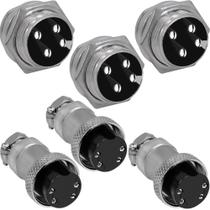 3 tomada conector mike plugue multipolar macho fêmea 4 vias 3 tomada conector mike plugue multipolar macho fêmea 4 vias