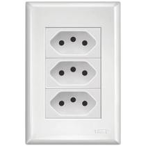 3 Tomadas (2p+t) 10 Ampères Evidence - 3267 - Fame