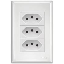 3 Tomadas (2P+T) 10 Ampères Evidence - 3267 - FAME