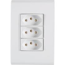 3 Tomadas 2P+T 10A 250V Branco Liz Tramontina - Tramontina Elétrica