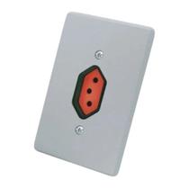 3 Tomadas 2P+T 20A C/Placa Cinza Ref.1801.376 Rad359