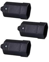 3 Tomadas Fêmea 2P+T 10A 3 Pinos MarGirius Desmontável 3 Tomadas Fêmea 2P+T 10A 3 Pinos MarGirius Desmontável